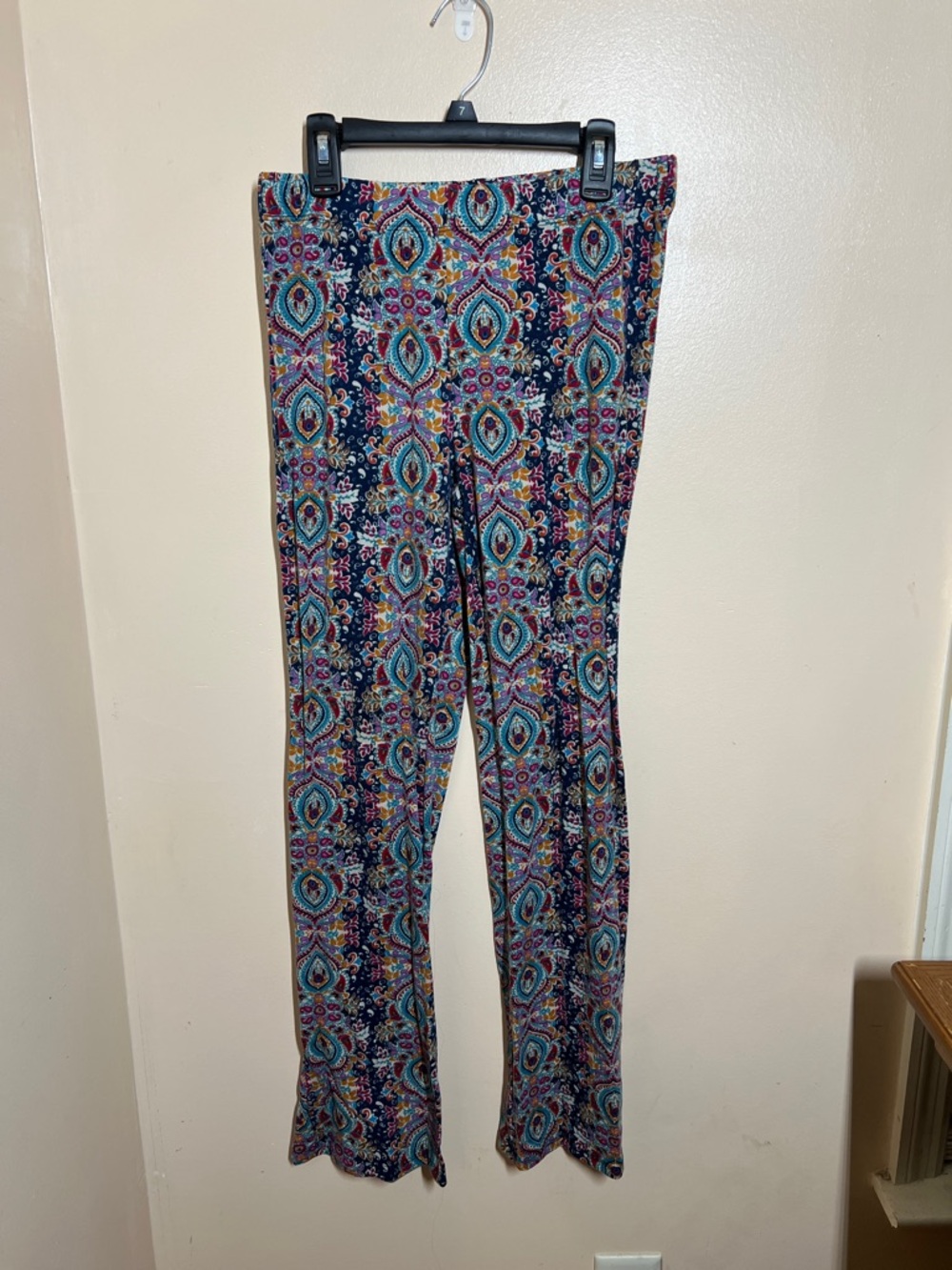 Imperial Star Navy Floral Paisley Printed Pants